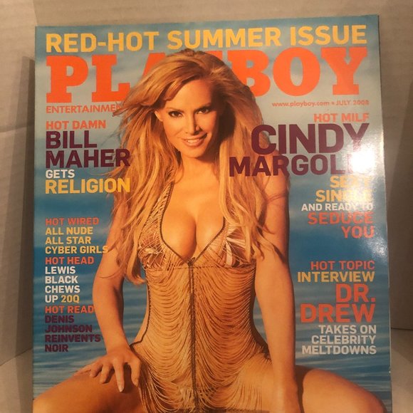 #47 Playboy July 2008 LAURA CROFT Cindy Margolis Marilyn Monroe Lewis Dr. Drew - Picture 1 of 1
